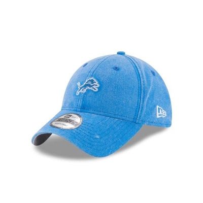 Blue Detroit Lions Hat - New Era NFL Rugged Mini 9TWENTY Adjustable Caps USA6728031